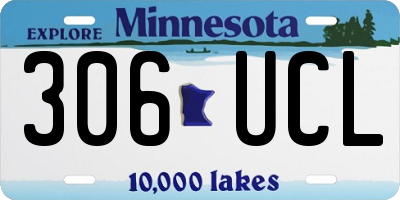MN license plate 306UCL