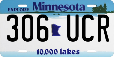 MN license plate 306UCR