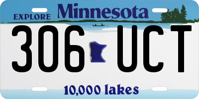 MN license plate 306UCT