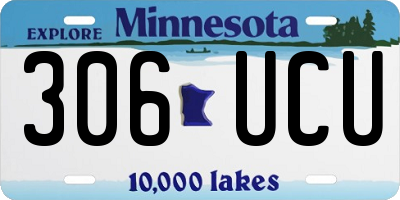 MN license plate 306UCU