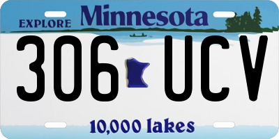 MN license plate 306UCV