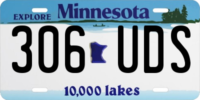 MN license plate 306UDS