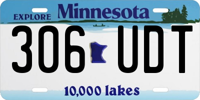 MN license plate 306UDT