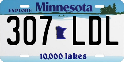 MN license plate 307LDL