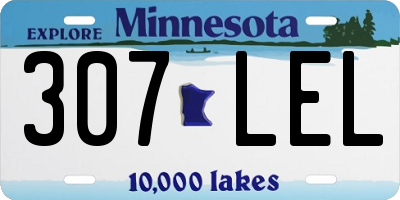 MN license plate 307LEL