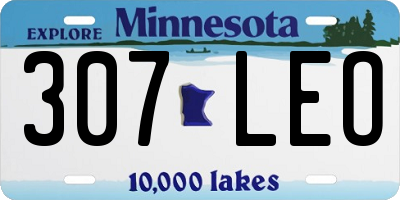 MN license plate 307LEO