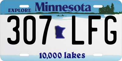 MN license plate 307LFG
