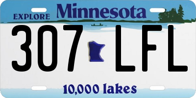 MN license plate 307LFL