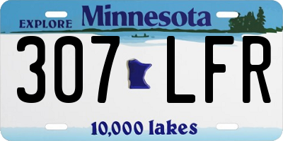 MN license plate 307LFR