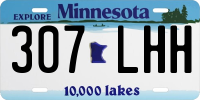 MN license plate 307LHH