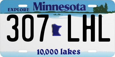 MN license plate 307LHL