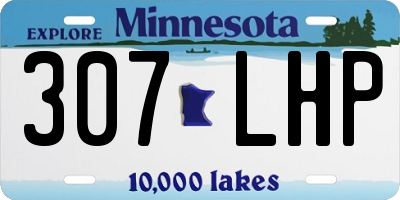 MN license plate 307LHP