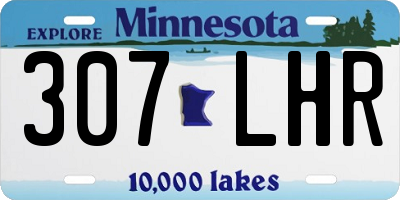 MN license plate 307LHR