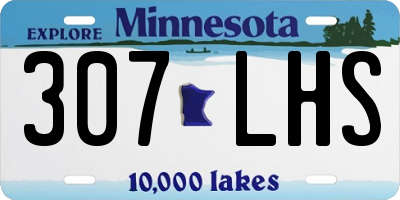 MN license plate 307LHS