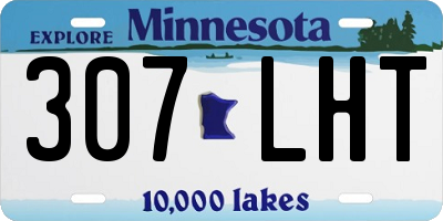 MN license plate 307LHT