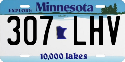 MN license plate 307LHV