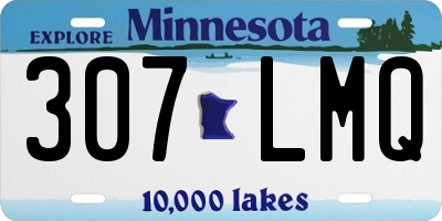 MN license plate 307LMQ
