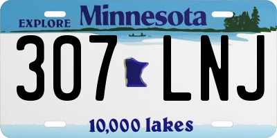 MN license plate 307LNJ