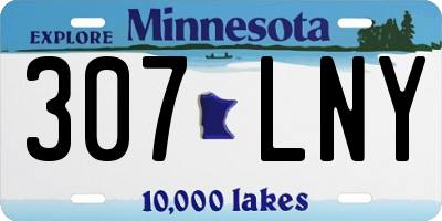 MN license plate 307LNY