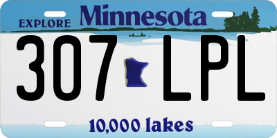 MN license plate 307LPL