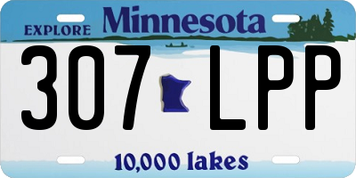 MN license plate 307LPP