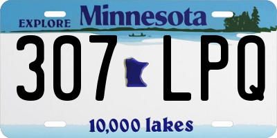 MN license plate 307LPQ