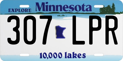MN license plate 307LPR
