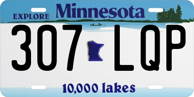 MN license plate 307LQP