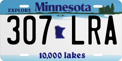 MN license plate 307LRA