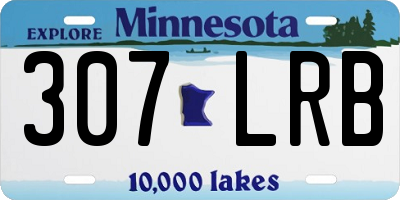 MN license plate 307LRB