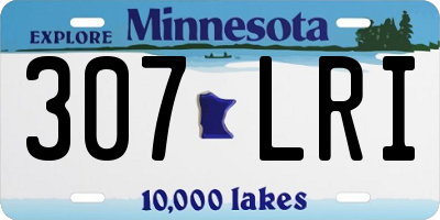 MN license plate 307LRI