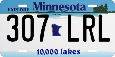 MN license plate 307LRL