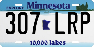 MN license plate 307LRP