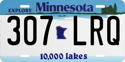 MN license plate 307LRQ