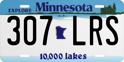 MN license plate 307LRS