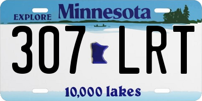 MN license plate 307LRT
