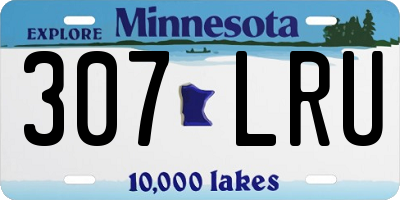 MN license plate 307LRU