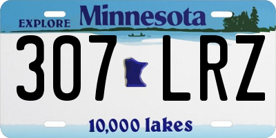 MN license plate 307LRZ