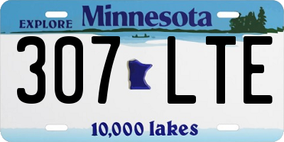 MN license plate 307LTE