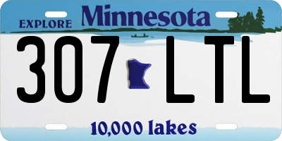 MN license plate 307LTL