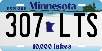 MN license plate 307LTS