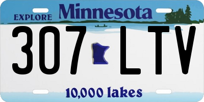MN license plate 307LTV