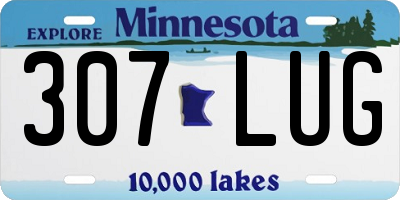 MN license plate 307LUG