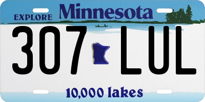 MN license plate 307LUL