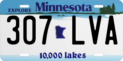 MN license plate 307LVA