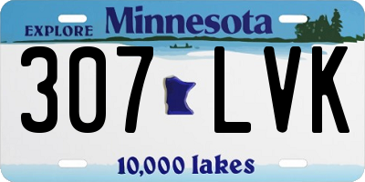 MN license plate 307LVK