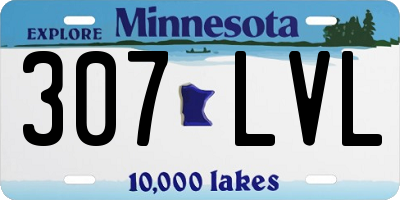 MN license plate 307LVL