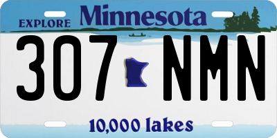 MN license plate 307NMN