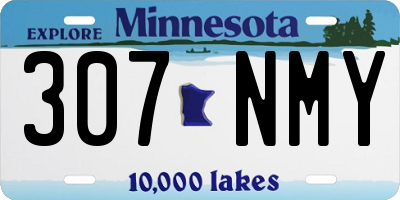 MN license plate 307NMY