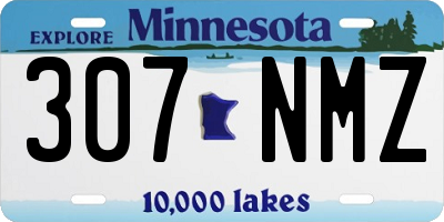 MN license plate 307NMZ